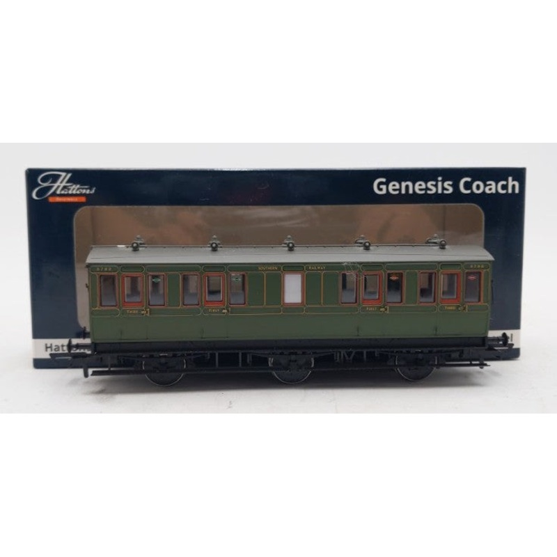 Hattons H4-6T-701A OO Southern Railways 6 Wheel 1st/3rd Class Passenger #5790 LN/Box