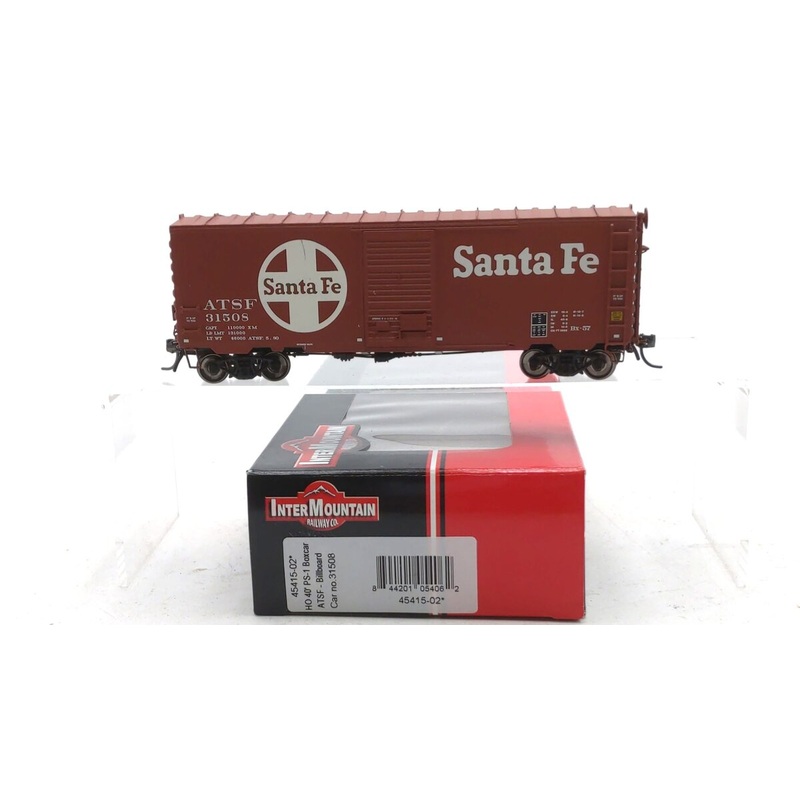 InterMountain 45415-02 HO Scale Atchison Topeka Santa Fe 40′ PS-1 Boxcar #31508 NIB