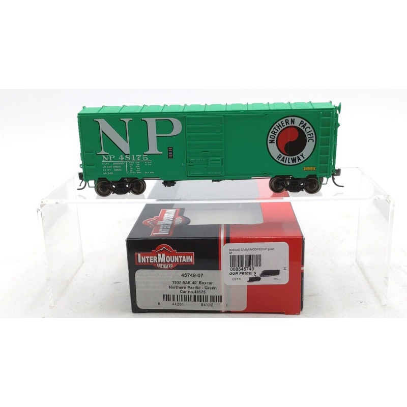 InterMountain 45749-07 HO Scale Northern Pacific 1937 AAR 40′ Boxcar #48175 LN/Box