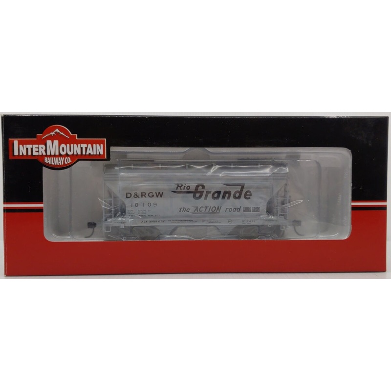 InterMountain 46504-55 HO Scale Rio Grande ACF Centerflow 2-Bay Hopper #10109 LN/Box