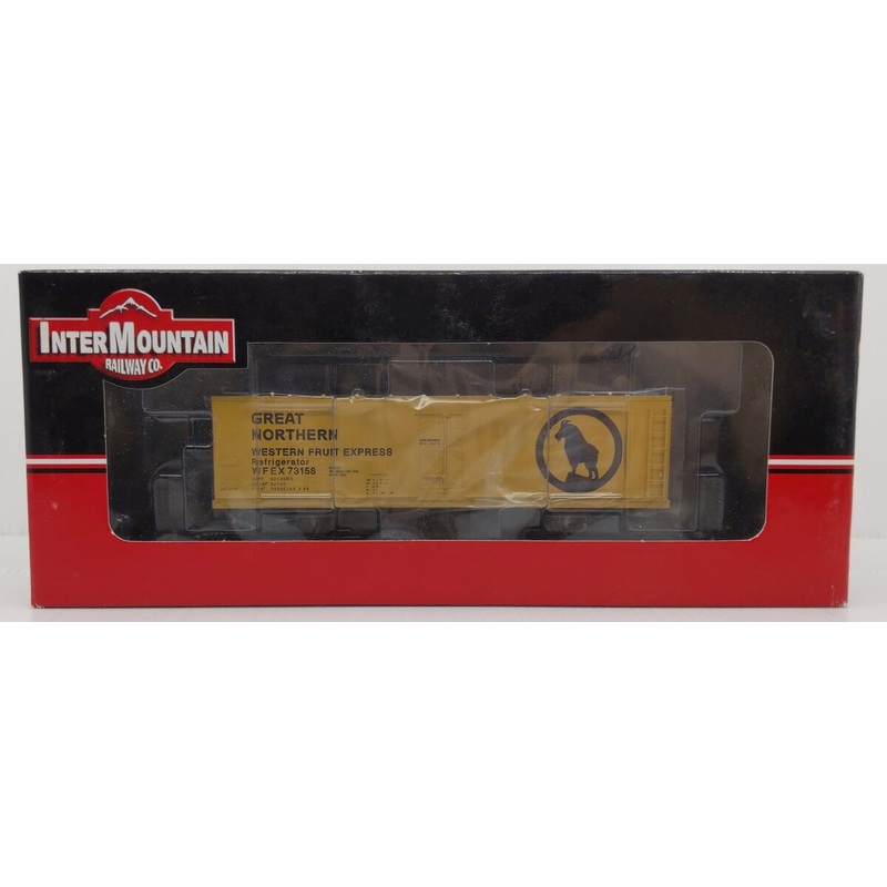 InterMountain 47703-08 HO Scale Western Fruit Express Wood Reefer Car #73158 LN/Box