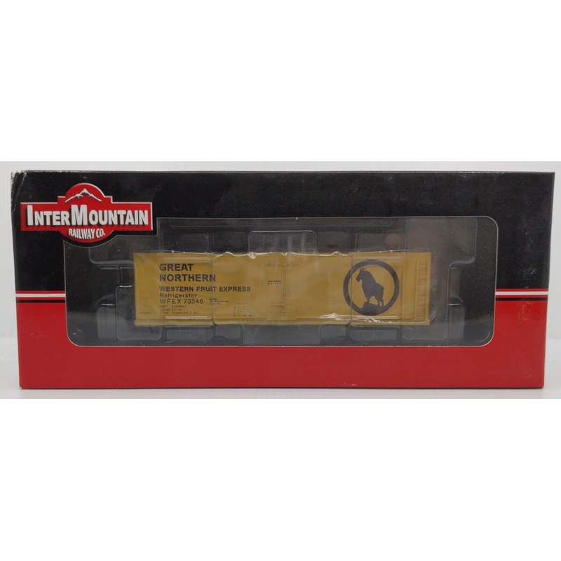 InterMountain 47703-09 HO Scale Western Fruit Express Wood Reefer Car #73346 LN/Box