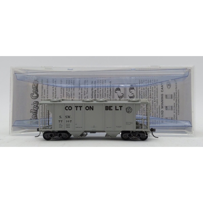 Kadee 8021 HO St. Louis SW PS-2 2 Bay Hopper Hat Rib & Tube Defect Card #77167 EX/Box