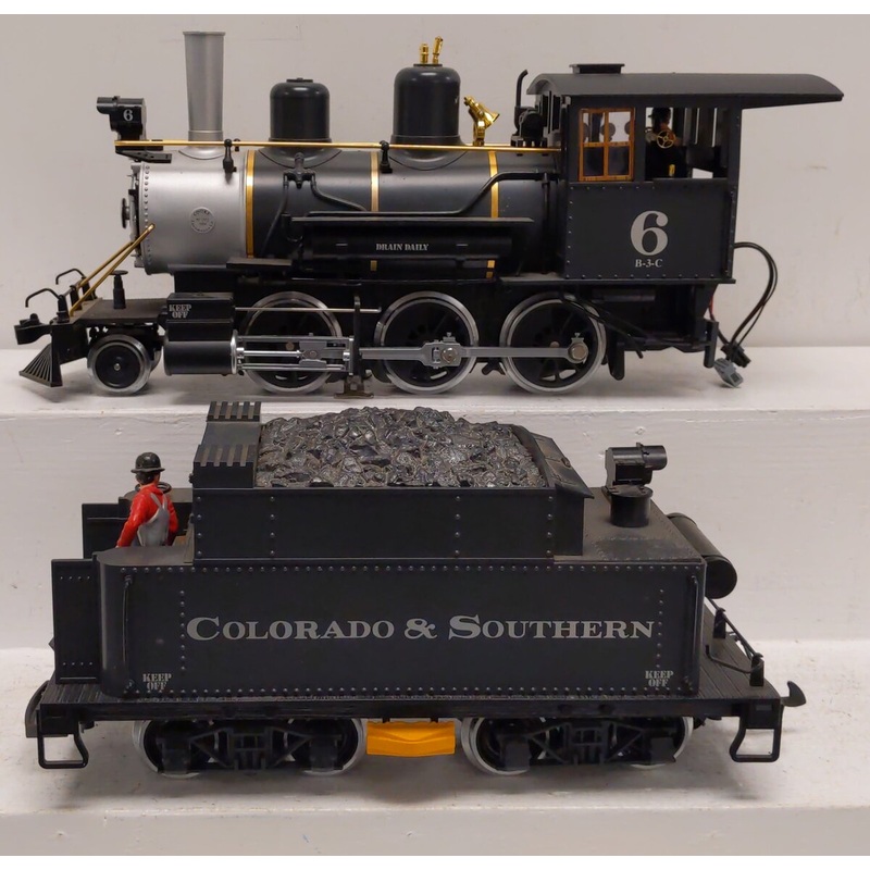 LGB 2019S G Scale Colorado & Southern Mogul Steam Locomotive & Tender #6 VG