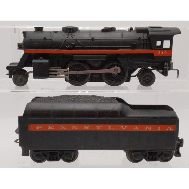 Lionel 249 Vintage O Postwar 2-4-2 Steam Locomotive w/ 250T Tender EX