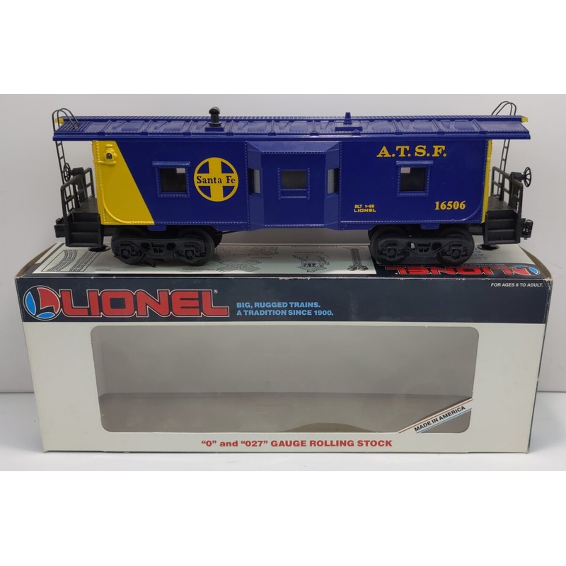 Lionel 6-16506 O Gauge Santa Fe Bay Window Caboose VG/Box