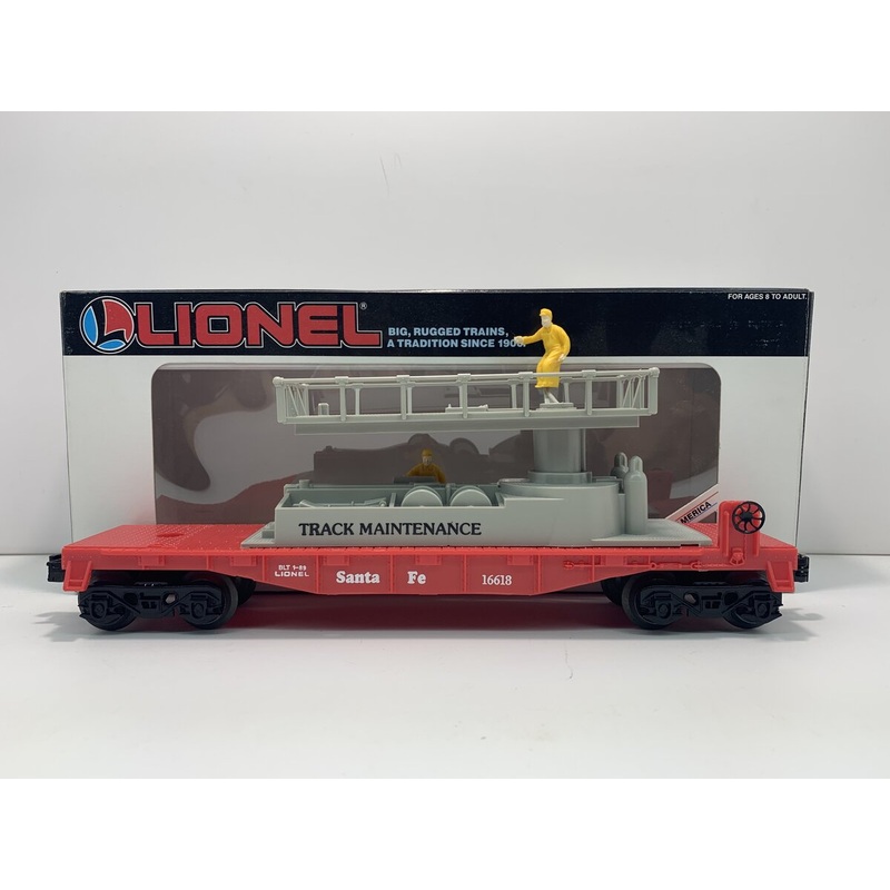 Lionel 6-16618 O Gauge Santa Fe Track Maintenance Car LN/Box