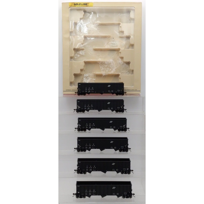 Walthers 932-7855 HO C&NW Bethlehem 3-Bay 100 Ton Coal Hopper 6-Pack LN/Box