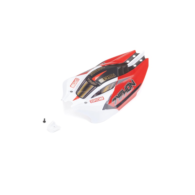 ARRMA ARA412006 Red/White TYPHON GROM Body