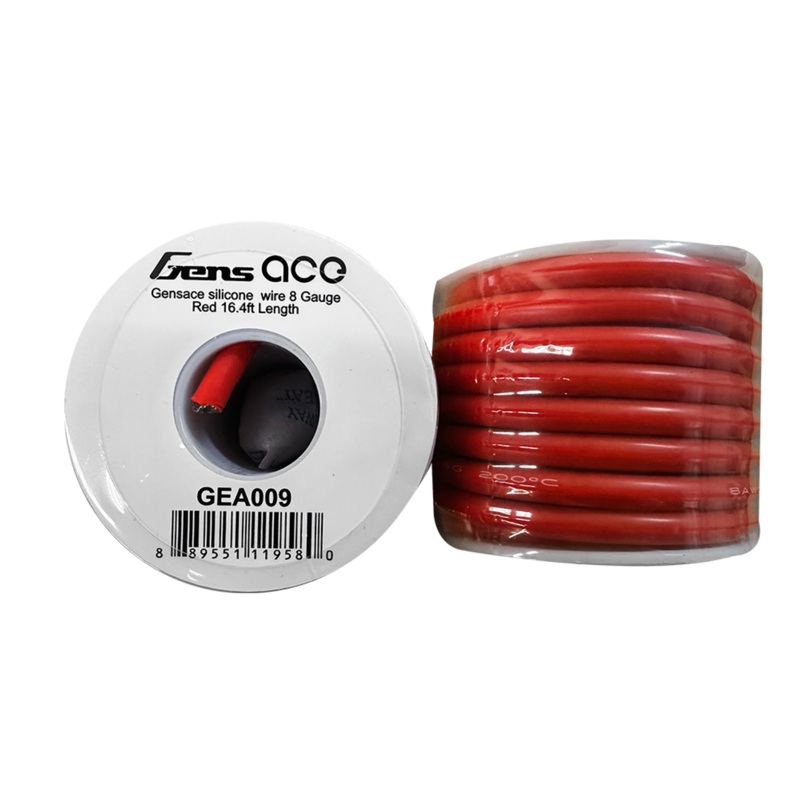 Gens Ace GEA009 16.4′ Red 8 Gauge Silicone Wire