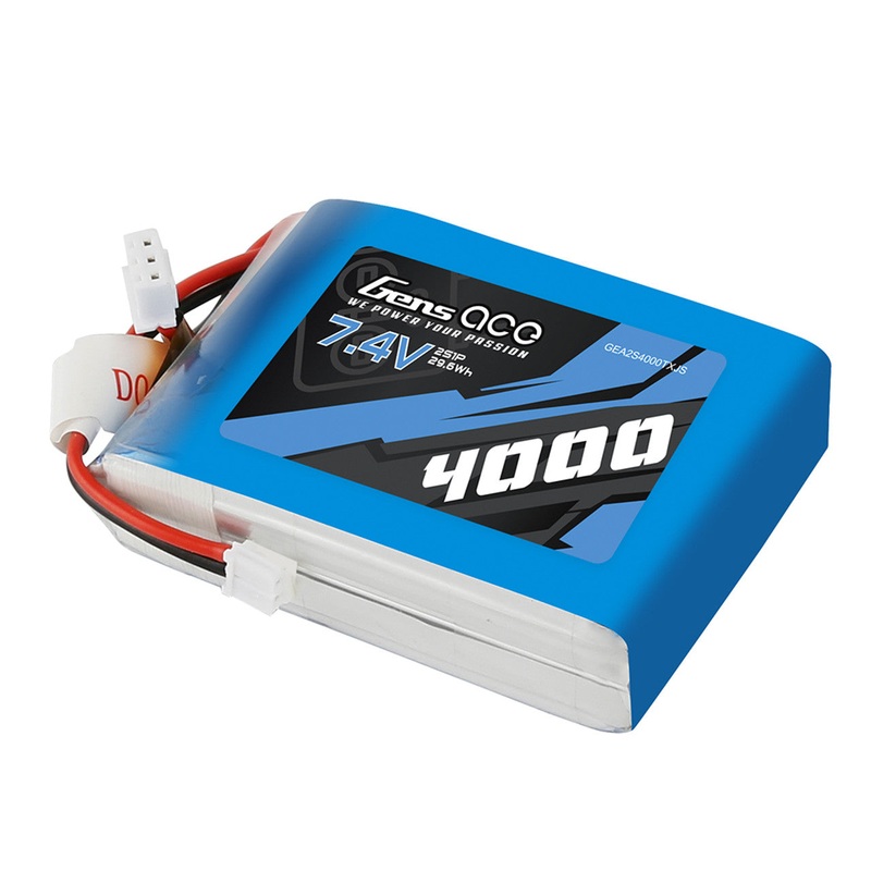 Gens Ace GEA2S4000TXJS 4000mAh 2S 7.4V TX Lipo Battery Pack with JST-EHR Plug