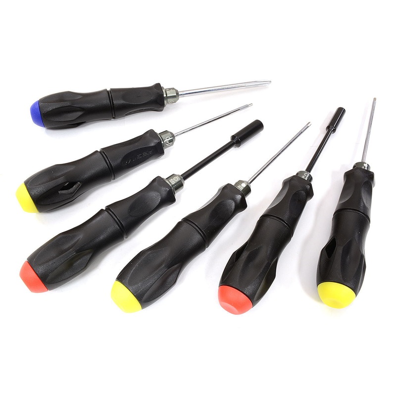 Integy C32704 Allen 1.5 2.0 2.5 Nut 5.5 7.0 & Phillips Driver Tools (Set of 6)