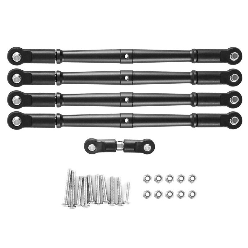 Integy C32723BLACK 1:8 Black Alloy Adjustable Turnbuckles