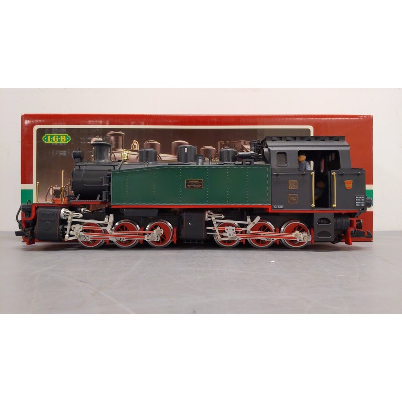 LGB 2085D G Gauge DB/ESG 0-6-6-0 Mallet Steam Locomotive #104 EX/Box