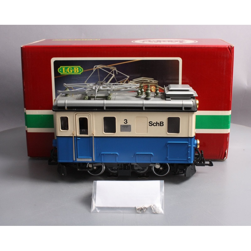 LGB 2146 G Scale SchB Blue and White Electric Locomotive EX/Box