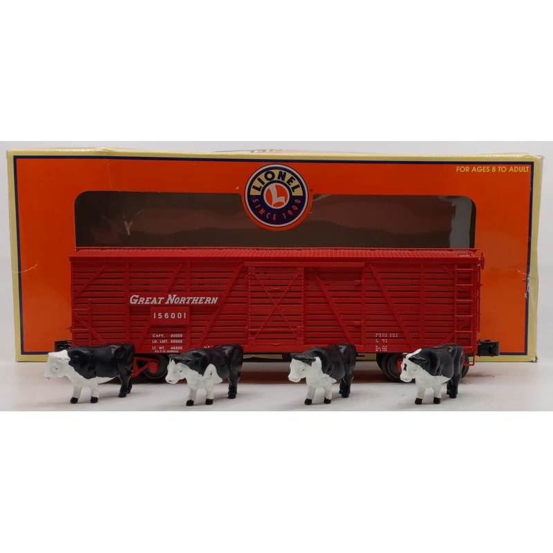 Lionel 6-17706 O Gauge Great Northern Stock Car #156001 EX/Box