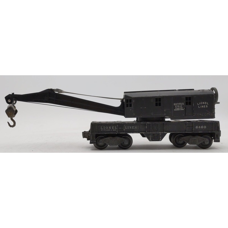 Lionel 6460 Vintage O Bucyrus Erie Crane Car EX