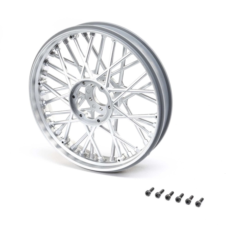Losi LOS46002 Promoto-MX Satin Chrome Front Wheel Set