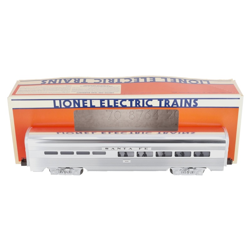Lionel 6-19111 O Gauge Santa Fe Aluminum Diner Car #601 NIB