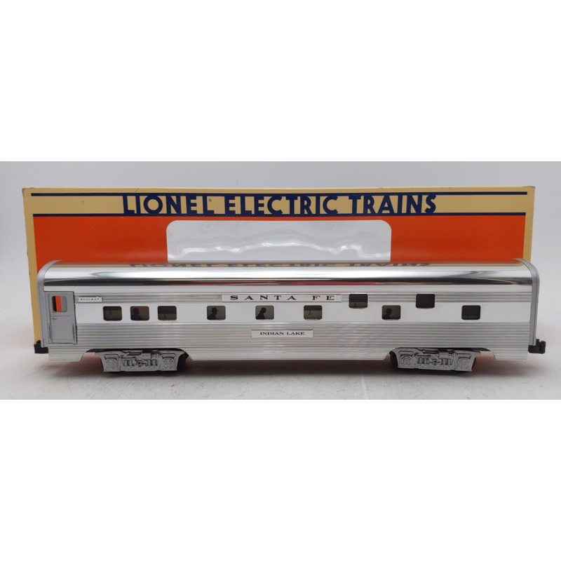 Lionel 6-19138 O Gauge Santa Fe Indian Lake Aluminum Duplex Roomette Car VG/Box