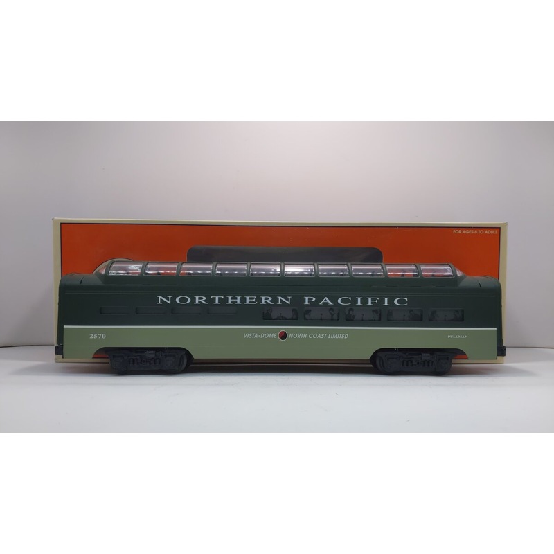 Lionel 6-19169 O Gauge Northern Pacific Full Vista Dome Diner Car LN/Box