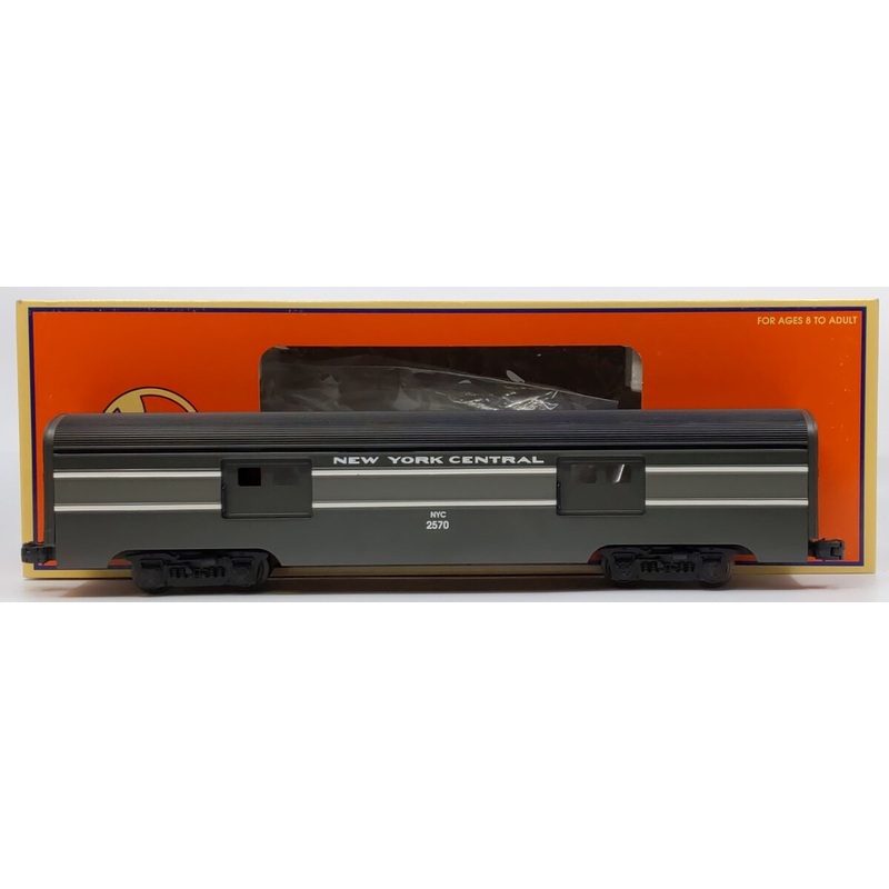 Lionel 6-19172 O Gauge New York Central Aluminum Streamlined Baggage Car #2570 NIB