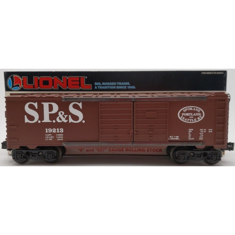 Lionel 6-19213 O Spokane, Portland & Seattle Double Door Boxcar EX/Box