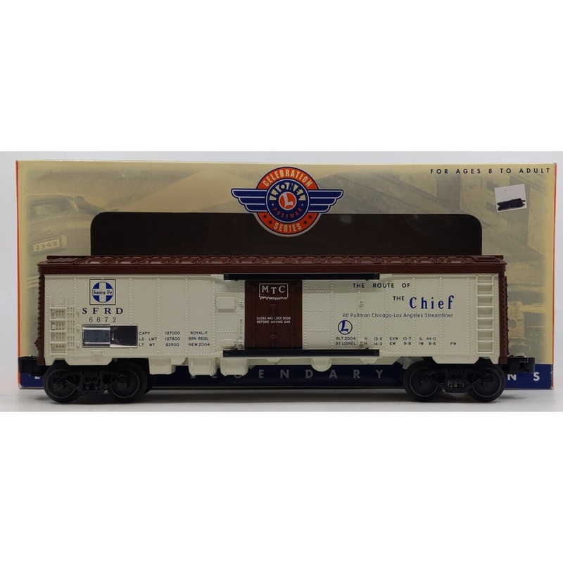 Lionel 6-19564 O Gauge #6672 Postwar Celebration Series Santa Fe Reefer NIB