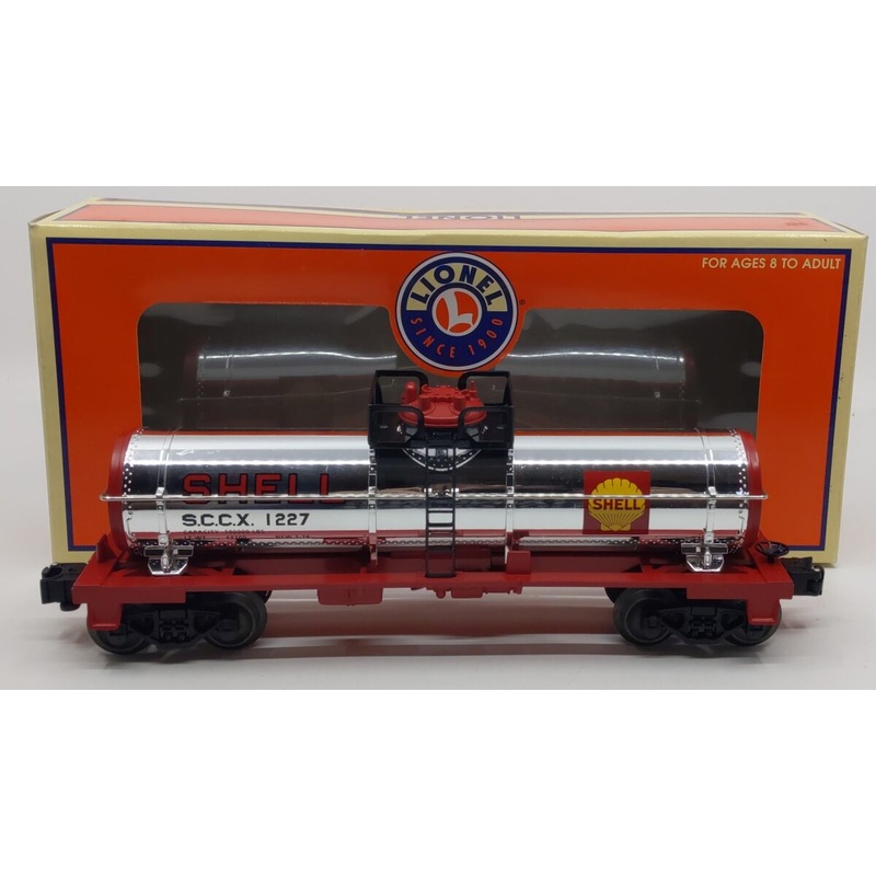 Lionel 6-19627 O Gauge Shell Single Dome Chrome Plated Tank Car #1227 LN/Box