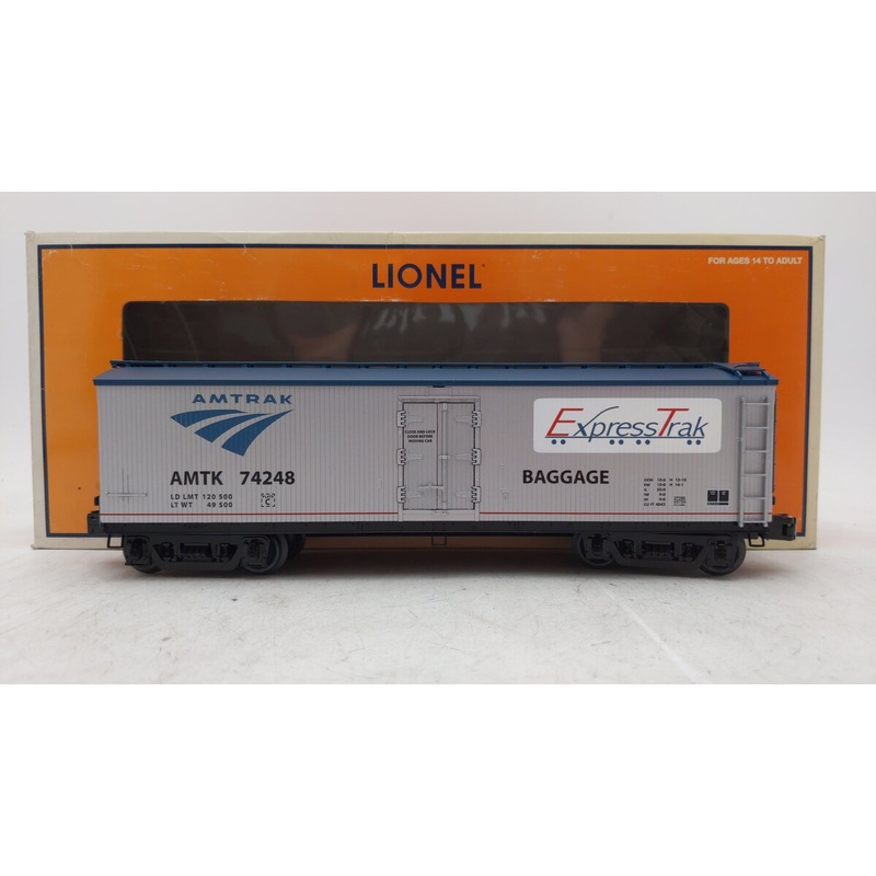 Lionel 6-27395 O Gauge Amtrak Express Trak Baggage Boxcar #74248 EX/Box
