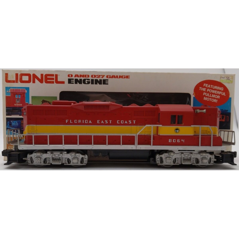Lionel 6-8064 O Gauge Florida East Coast GP-9 Diesel Locomotive #8064 EX/Box