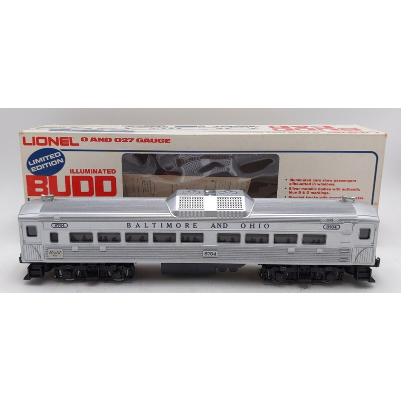 Lionel 6-8764 O Gauge Baltimore & Ohio Powered RDC Budd Passenger Car LN/Box