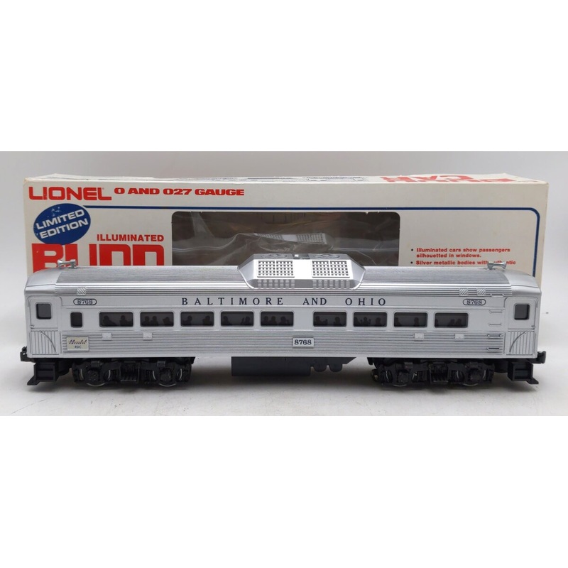 Lionel 6-8768 O Gauge Baltimore & Ohio RDC Budd Passenger Dummy Car NIB