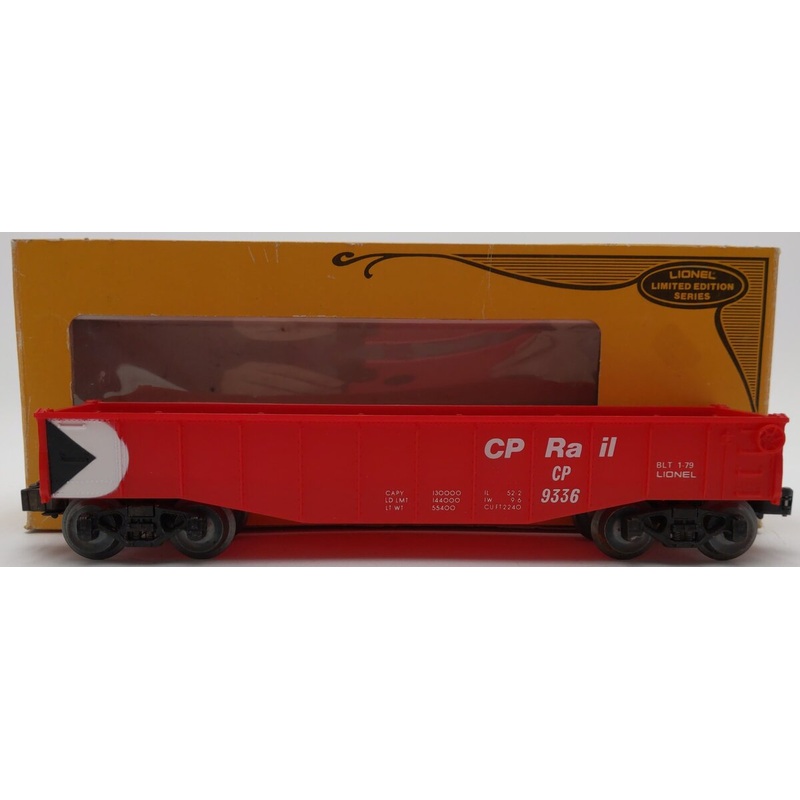 Lionel 6-9336 O Gauge CP Rail Gondola EX/Box