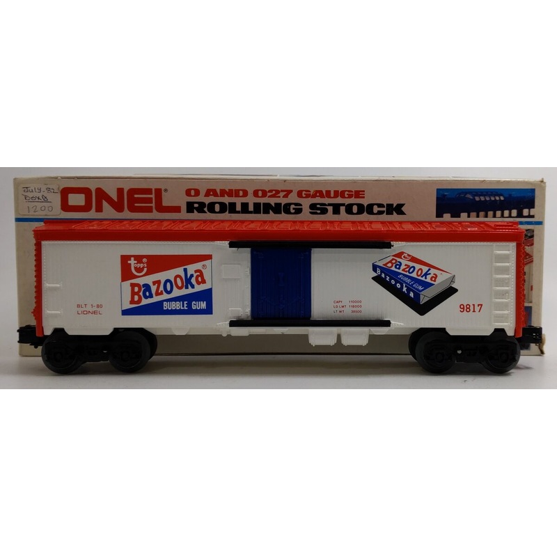 Lionel 6-9817 O Gauge Bazooka Bubble Gum Billboard Reefer #9817 LN/Box