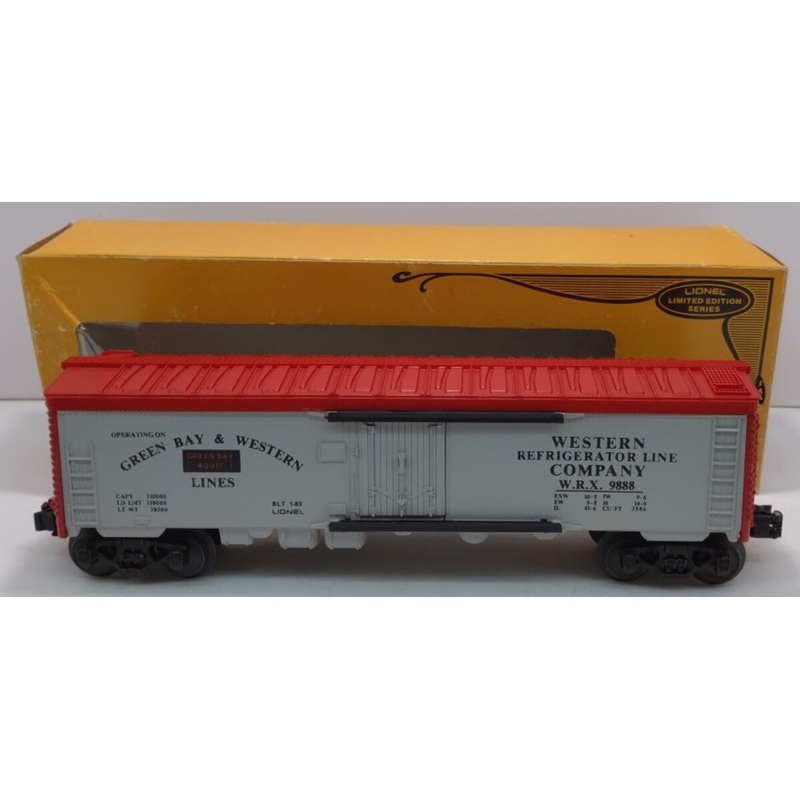 Lionel 6-9888 O Gauge Green Bay & Western Reefer Car LN/Box