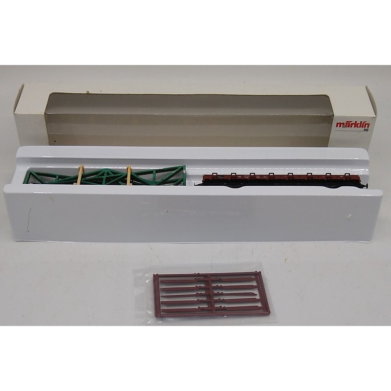 Marklin 46362 HO Scale DB Flat Car w/Building Trusses #401102 R01 NIB