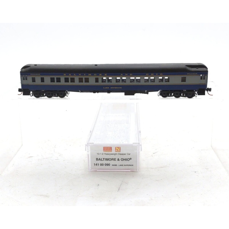 Micro-Trains 14100090 N Scale B&O 10-1-2 Heavyweight Lake Superior Sleeper Car NIB