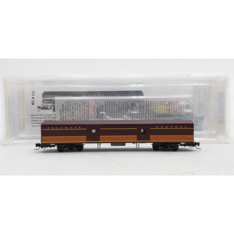 Micro-Trains 55300020 Z Illinois Central 70′ Lightweight Smoothside Baggage Car EX/Box