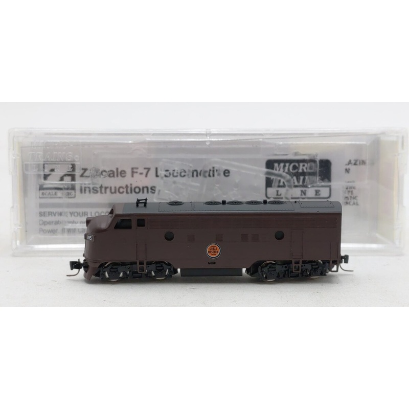 Micro-Trains 98001442 Z CGW EMD F7A Unit Powered Diesel Locomotive #155 LN/Box