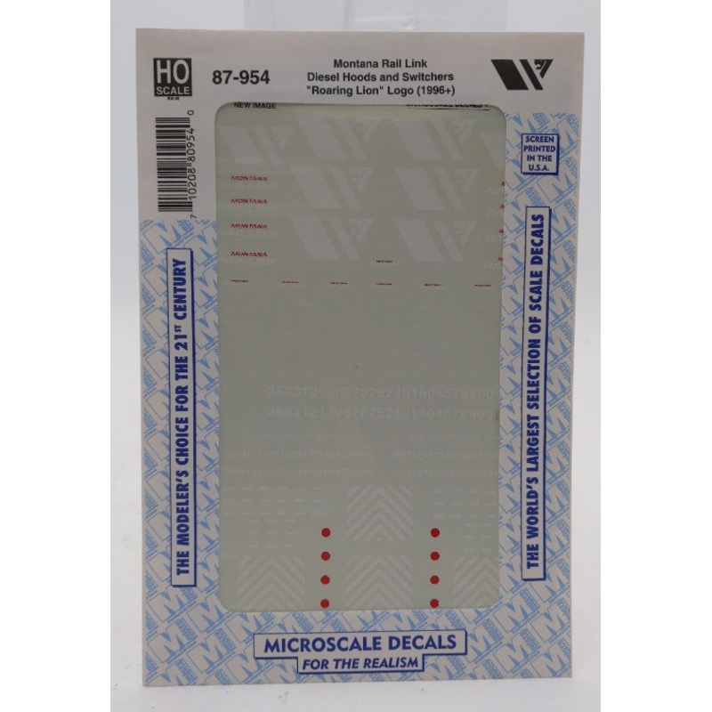 Microscale 87-954 Montana Rail Link Diesel Hoods Switchers Roaring Lion 1996+