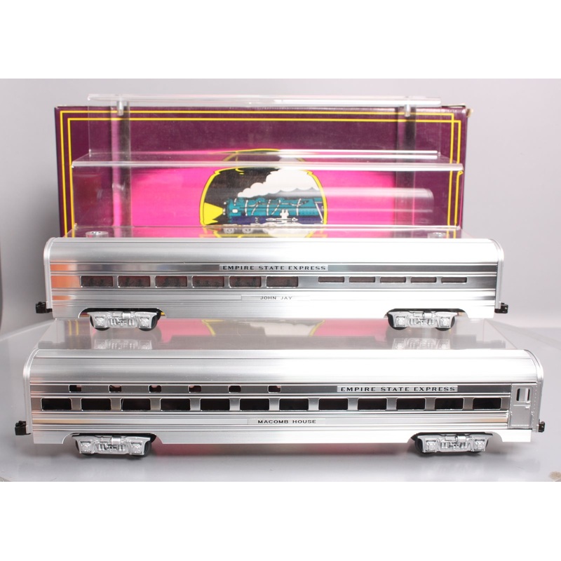 MTH 20-6604 O NYC 70′ Aluminum Sleeper/Diner Passenger Car Set (Set of 2) EX/Box
