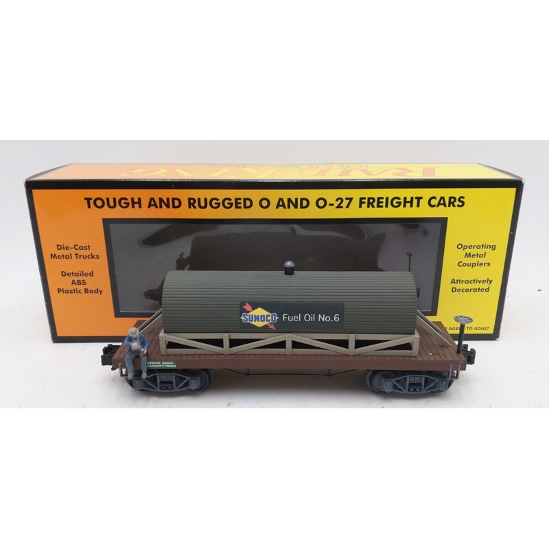 MTH 30-73235 O Gauge Sunoco No.6 Wooden Tank Car (Custom) EX/Box
