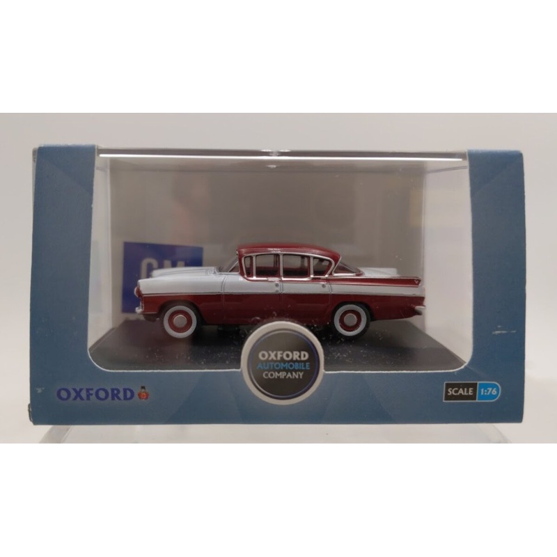 Oxford Diecast 76CRE009 1:76 Venetian Red/Polar White Vauxhall Cresta Regency