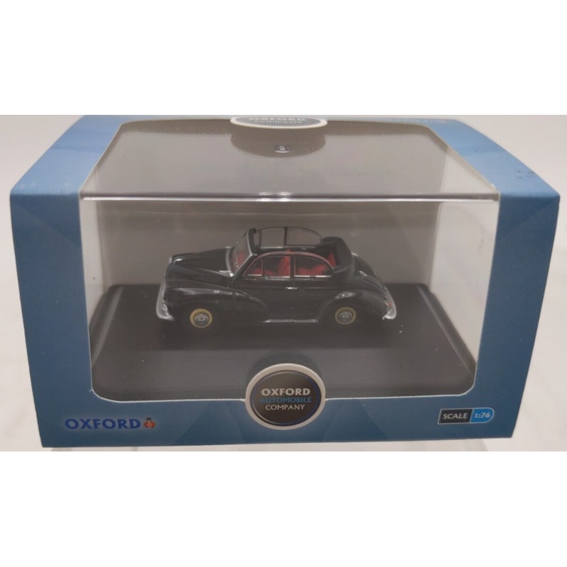 Oxford Diecast 76MMC002 1:76 Scale Black & Grey Morris Minot Convertible