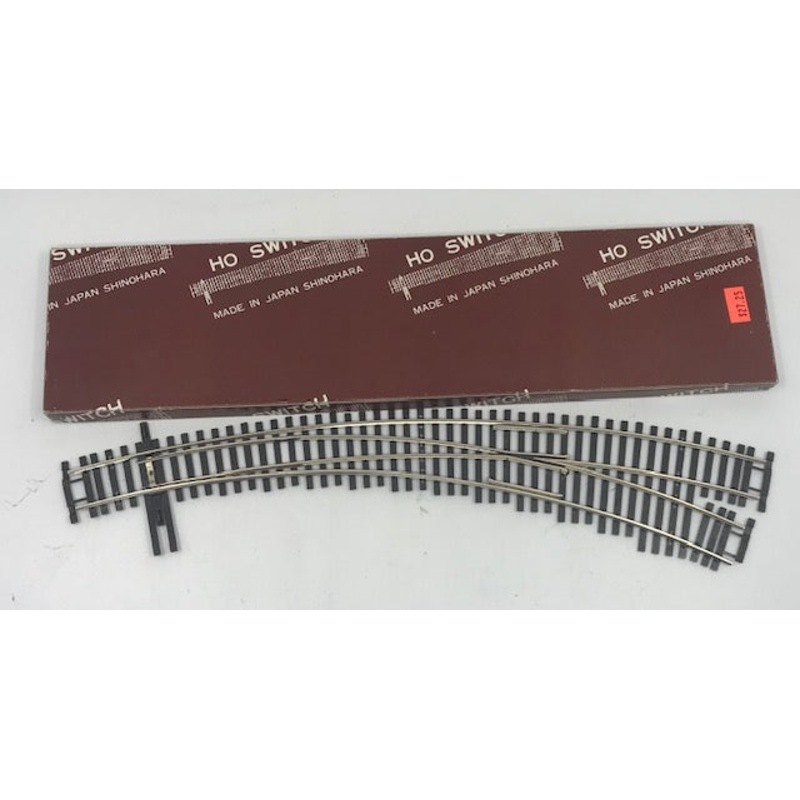 Shinohara Track N100 #6 HO Scale Curved Left Hand Switch