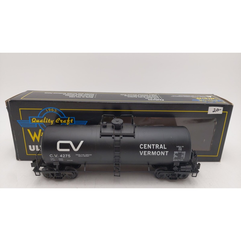 Weaver U1329LD O Gauge Central Vermont Tank Car #4275 EX/Box