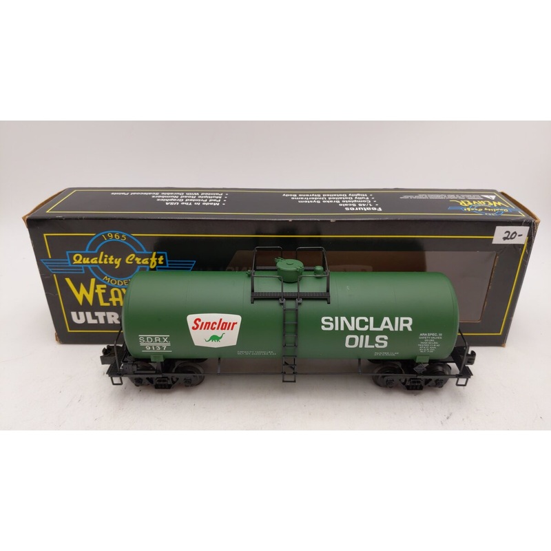 Weaver U1334LD O 40′ Sinclair Oil Tank Car #9137 EX/Box