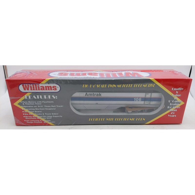 Williams 106 O Amtrak Genesis Non-Powered Electric Locomotive #106 – 3-Rail MT/Box