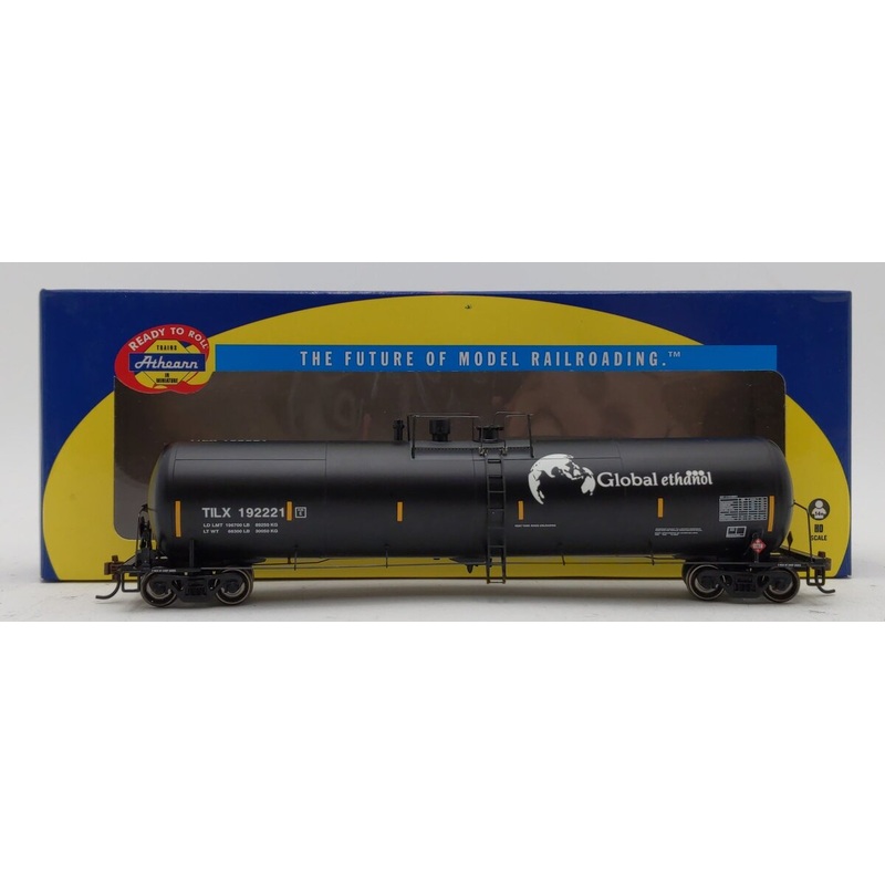 Athearn 97621 HO RTR 30,000-Gallon Ethanol Tank, TILX #192221 VG/Box